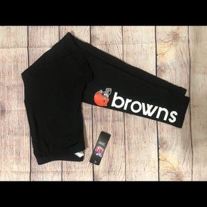 Black Cleveland Browns Leggings Size M